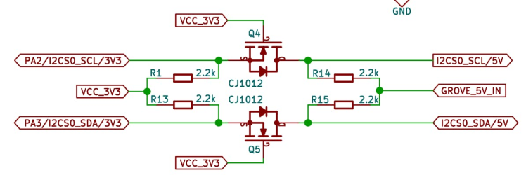 Level shifting to 3V3