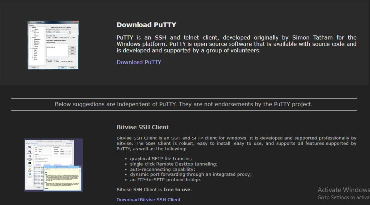 Download PuTTY