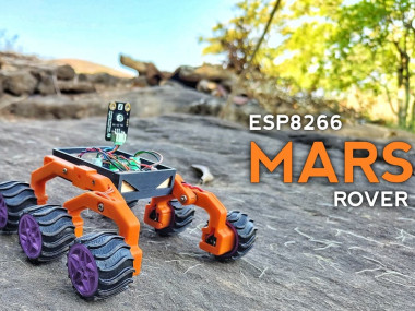 3d Printed Mars Rover Using Esp12e