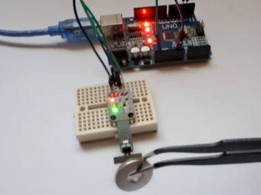 Magnet Polarity Detection Using Visuino & Arduino