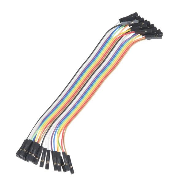 Jumper Wires - Connected 6in. (f/f, 20 Pack) - PRT-12796