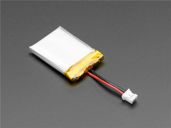 Lithium Ion Polymer Battery With Short Cable - 3.7v 420mah